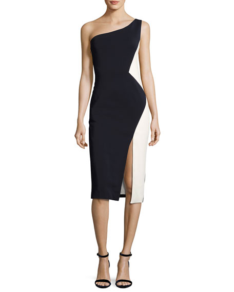 Cushnie Et Ochs One-Shoulder Colorblock 
